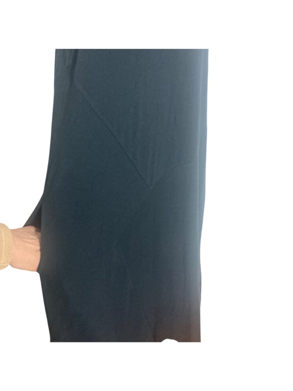 Soft Surroundings Bailey Black Sleeveless Maxi Dress Large Cotton Boho Beach NWT - Picture 7 of 10
